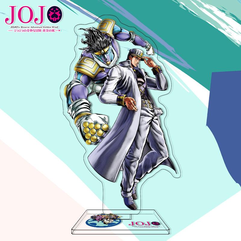 Высококачественный Акриловый Стенд Персонажа из Аниме JOJO's Bizarre Adventure Золотой Ветер Фигурка-Дисплей Дропшиппинг Аниме Мерч