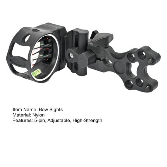 5-контактный прицел для лука, регулируемый прицел для охоты и стрельбы из лука, спортивное снаряжение для стрельбы из лука без инструментов, прицел для лука