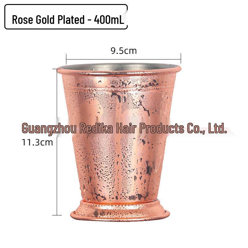 Медная кружка для Moscow Mule, нержавеющая сталь 304, чеканный дизайн, бокал для вина и коктейлей