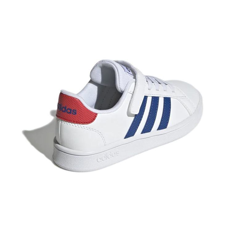 adidas Grand Court Little Kid Белые Королевские Синие Детские Кроссовки Облачно-Белые Ярко-Красные GX5745