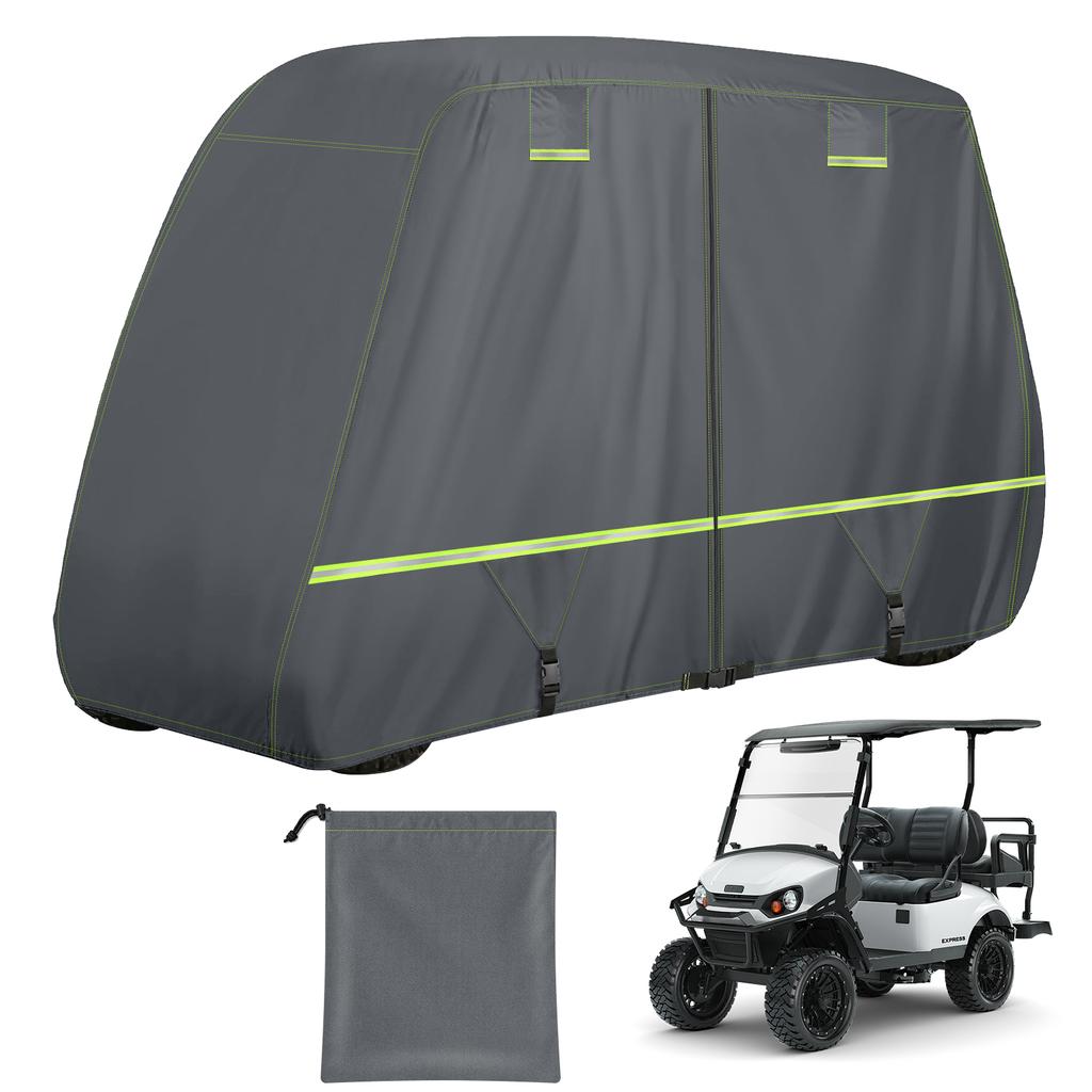 Golf Cart Cover 1/1/1+1 Passenger for Yamaha EZGO Club Car Heavy Duty 111D Waterproof Windproof Durable Oxford Golf Cart Cover