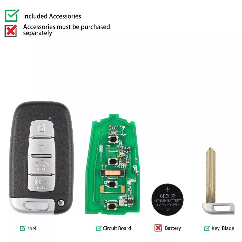 1PCS Autel IKEYHY004AL HY004AL Universal Smart Key 4 Buttons For Hyundai For Autel Smart Key For KM100 IM508 IM608 KM100E