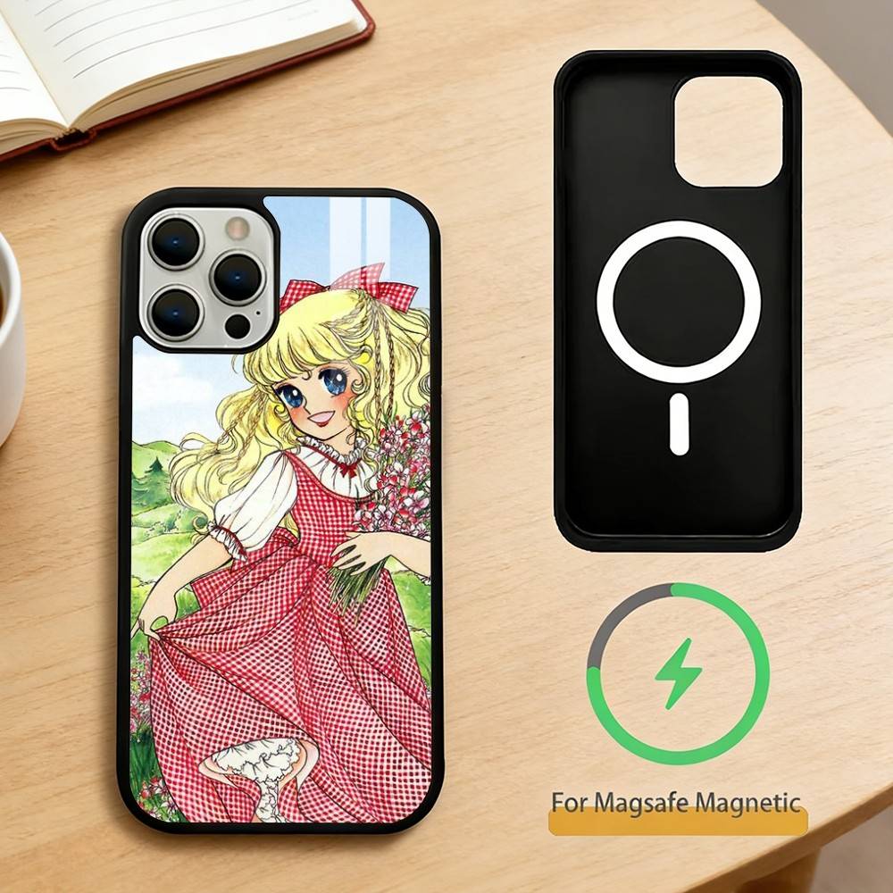 Кэнди Аниме 90-х Чехол для телефона iPhone 14,16,15,13,17,12,Plus,Pro,Max Магнитный Для Magsafe Матовый Чехол