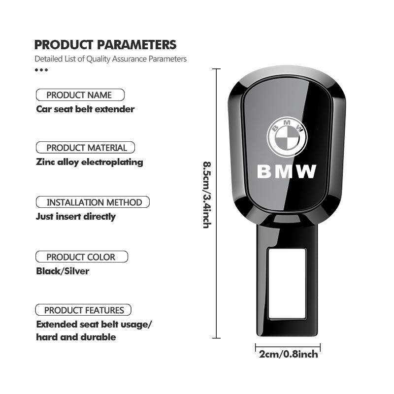 Для BMW Заглушка ремня безопасности Зеркальный Металл Удлинитель ремня безопасности Замок Пряжка Аксессуар E90 E60 E46 E39 F30 F10 E87 X3 X4 X5 X1 G30 G20