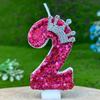 Birthday Number Candles Cake Decoration Chinese New Year Celebration Birthday Candles Rose Red Crowns Wedding Gifts Boys Girls