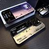 Модный игровой чехол для телефона iPhone 16 15 14 13 12 11 Pro Max X XR XS 8 7 Plus SE2, противоударный, лазерный, серебристый, матовый, задняя крышка