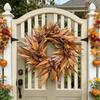Autumn Eucalyptus Leaf Wreath for Harvest Festival and Thanksgiving Decorations