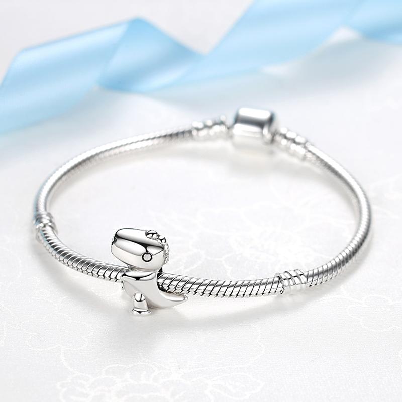 Original 925 Sterling Silver Bracelet Star Heart Clasp Snake Chain Rose Gold DIY Beads Charms Bracelets Bangles Luxury Jewelry
