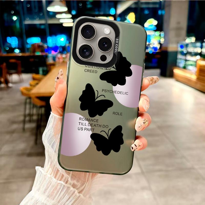 Модный чехол "Романтическая бабочка" для серии Oppo/Realme.Oppo A12,A1 Pro,A16K,Reno6 Lite,A3x,A32,A58,A17,Realme 7i,9i,V23,C15,C20A,Narzo 50A Prime...