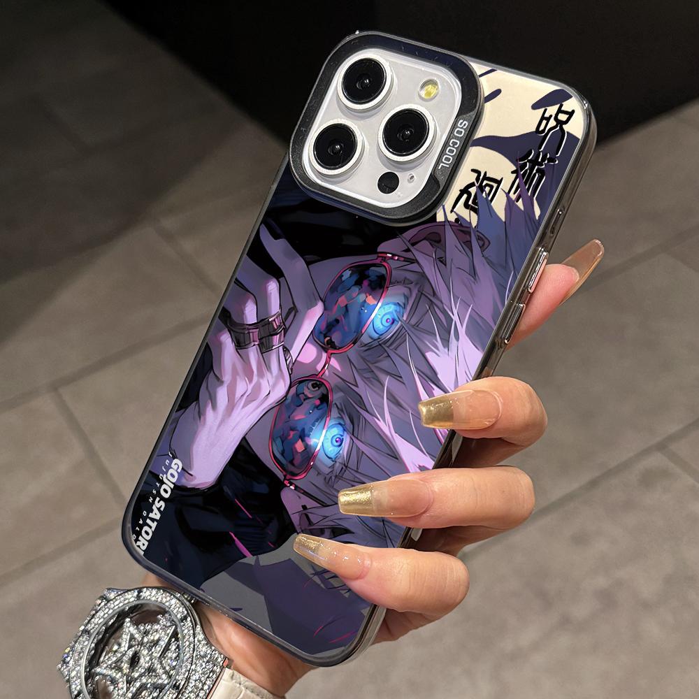 Чехол для телефона Jujutsu Kaisen Годжо Сатору для Xiaomi Poco X7 X6 X5 X3 F7 F6 F4 F3 GT Pro 4G 5G Матовый Серебряный Жесткий Чехол