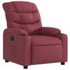 Electric Recliner Chair Burgundy Fabric