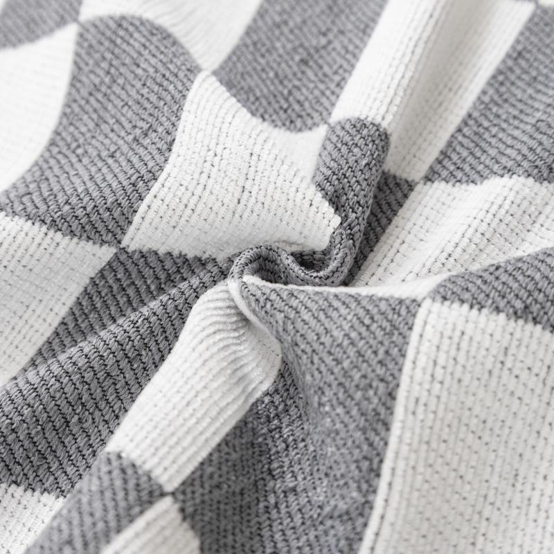 Ins чехол для полотенец для дивана, тканевый чехол для дивана, десять тысяч шахматных тарелок, сетка, полное покрытие, универсальная подушка для четырех сезонов, ковер для дивана