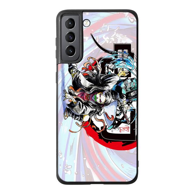 Чехол с рисунком аниме для Samsung Galaxy S9 S8 S10 S21 S22 S20 Plus S21fe S10e Note 20 10plus, мягкие задние чехлы из ТПУ для телефонов Demon Slayer