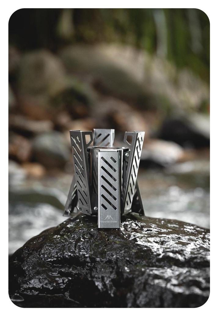 Hexagonal Portable Stainless Steel Camping Stove | Foldable Alcohol Stove