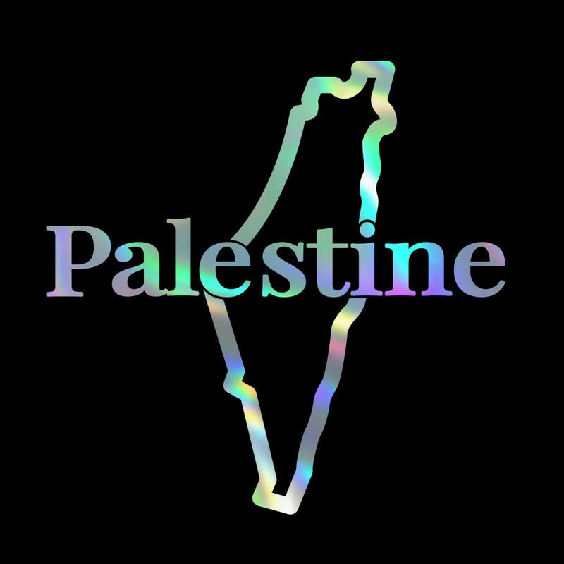 Palestine Map Car Windows Bumper Decor Stickers Die Cut Vinyl Accessories Decals