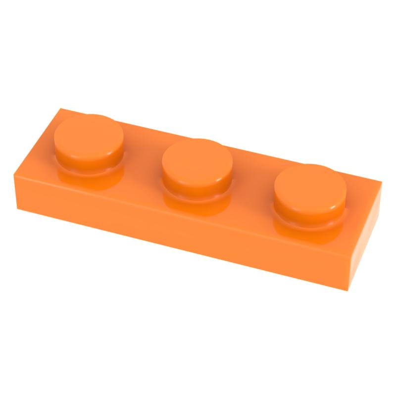 [Funbrick]50&100&200 ШТ. Пластина 1x3 3623 Совместимо с Известным Брендом Строительные Блоки Классические Строительные Блоки Игрушки MOC DIY