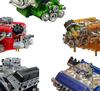 Набор двигателя Binray Cison V8 Бензиновый двигатель Small-Block Наборы моделей Мини Собери сам STEM Наборы работающего двигателя Cison