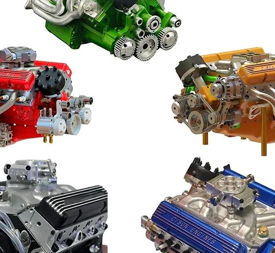 Набор двигателя Binray Cison V8 Бензиновый двигатель Small-Block Наборы моделей Мини Собери сам STEM Наборы работающего двигателя Cison