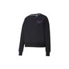 PUMA Sweatshirts Women's Black Crew Neck Moderate Regular 598128-01