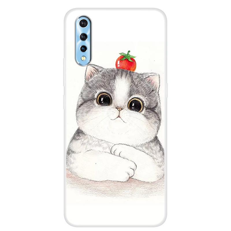 Чехол для Vivo V17 Neo Мягкий силиконовый задний чехол для телефона Vivo S1 1907 6,38" Для Vivo V17Neo V 17 neo 1907 Чехлы Бампер Capa