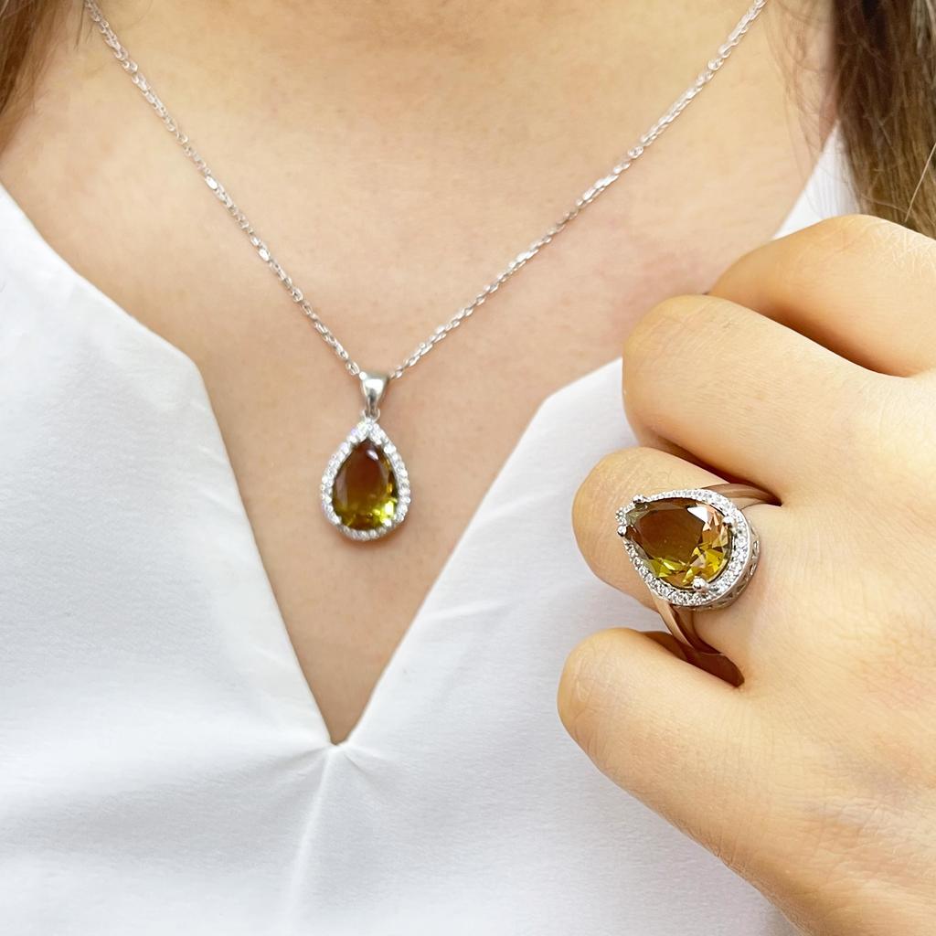 Drop Zultanite Silver Women Jewelry Set, Color Changing Set, Exquisite and Timeless, Zultanite Jewelry, 925 K