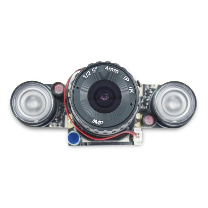 5MP Fisheye Camera 1080P 2592x1944 65°Diagonal Field View For RPi B 3/2 With Auto Day Night Switching