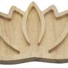 Деревянная тарелка, поднос для украшений, гладкий край, без заусенцев, дизайн в виде цветка лотоса, сервировочный поднос для десертов, украшение на Рамадан