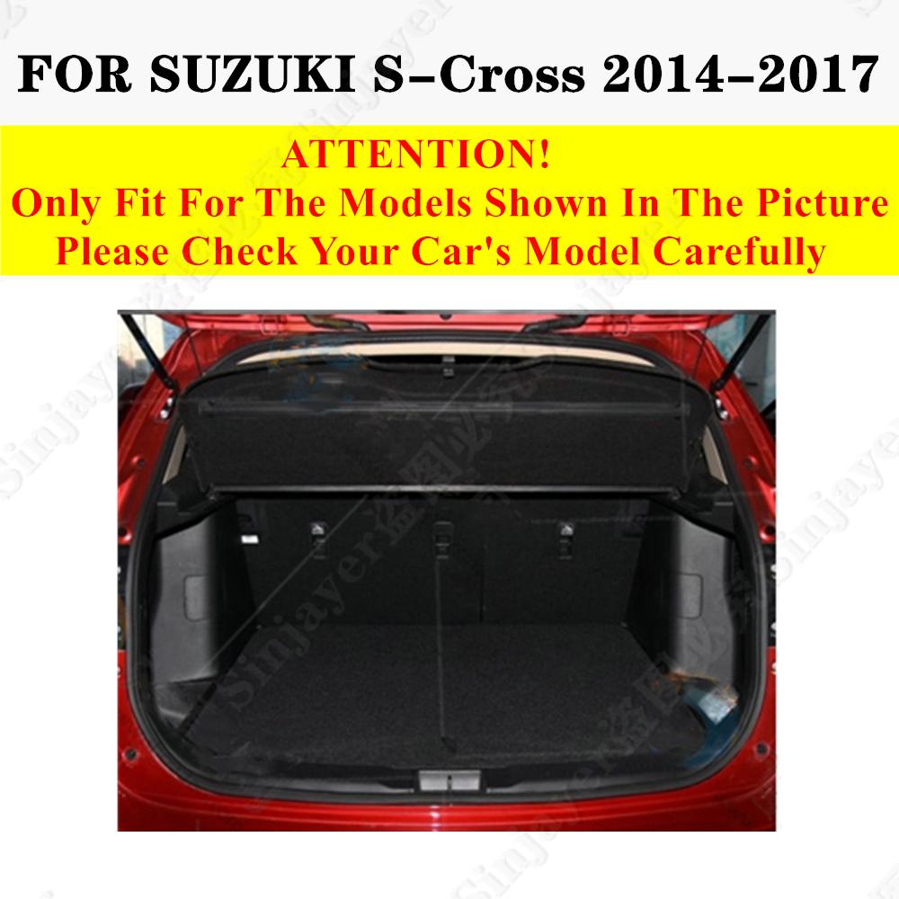 Sinjayer коврик для багажника автомобиля, водостойкий автомобильный коврик для багажника, высокие боковые коврики для багажника, подкладка, подходит для Suzuki S-Cross 2014 2015 16