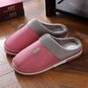 Водонепроницаемая домашняя обувь, плюшевые домашние тапочки, зимние теплые тапочки из искусственной кожи