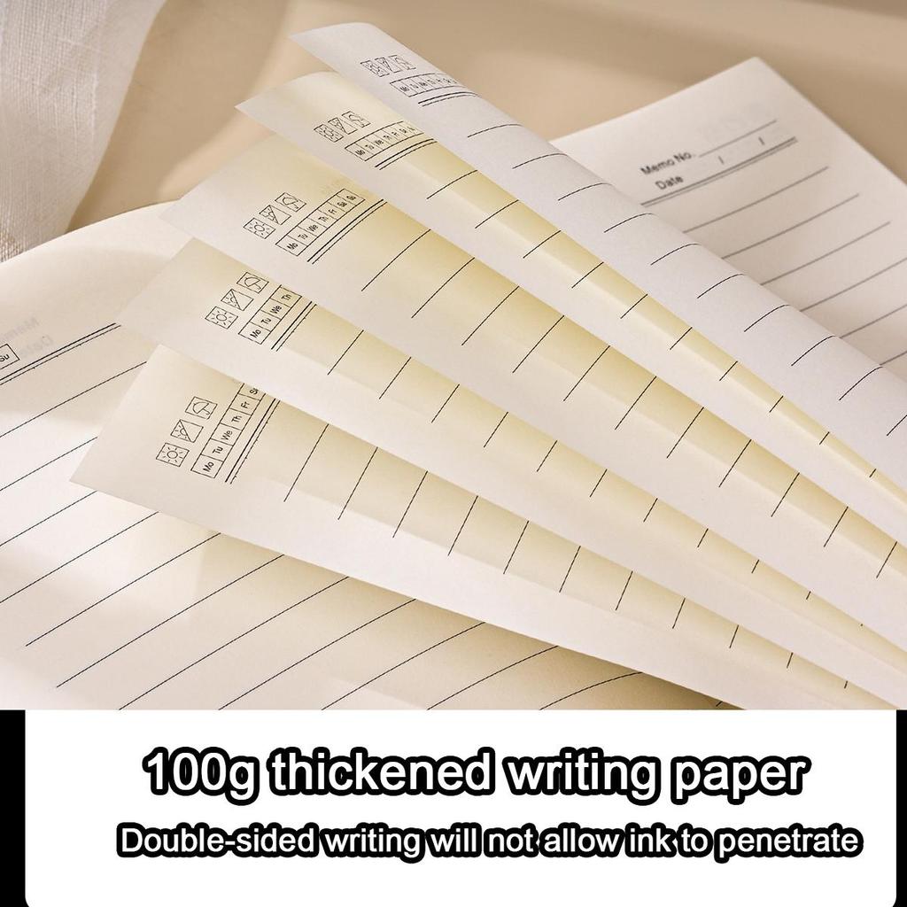 A5 Leather Business Notebook, Buckle-mounted Work Meeting Record Book, Notepad, Student Subject Notes, Thickened Diary, Lined Pages