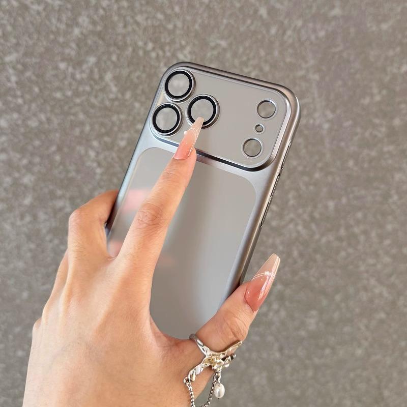 Роскошный Матовый Прозрачный Чехол Для iPhone 17 Air 16 Pro Max Plus Позолоченная Рамка Защита Линзы Пленка Противоударный Жесткий Прозрачный PC Чехол