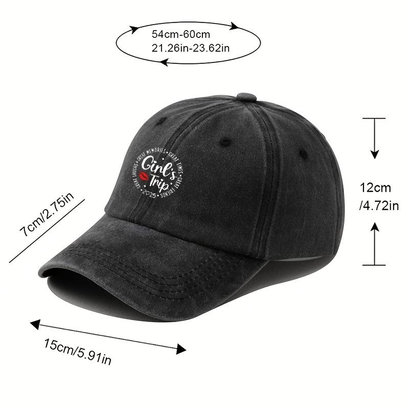 "Girls Trip 2025" Dad Hat | Vintage Washed Baseball Cap For Travel Hiking & Hip-Hop