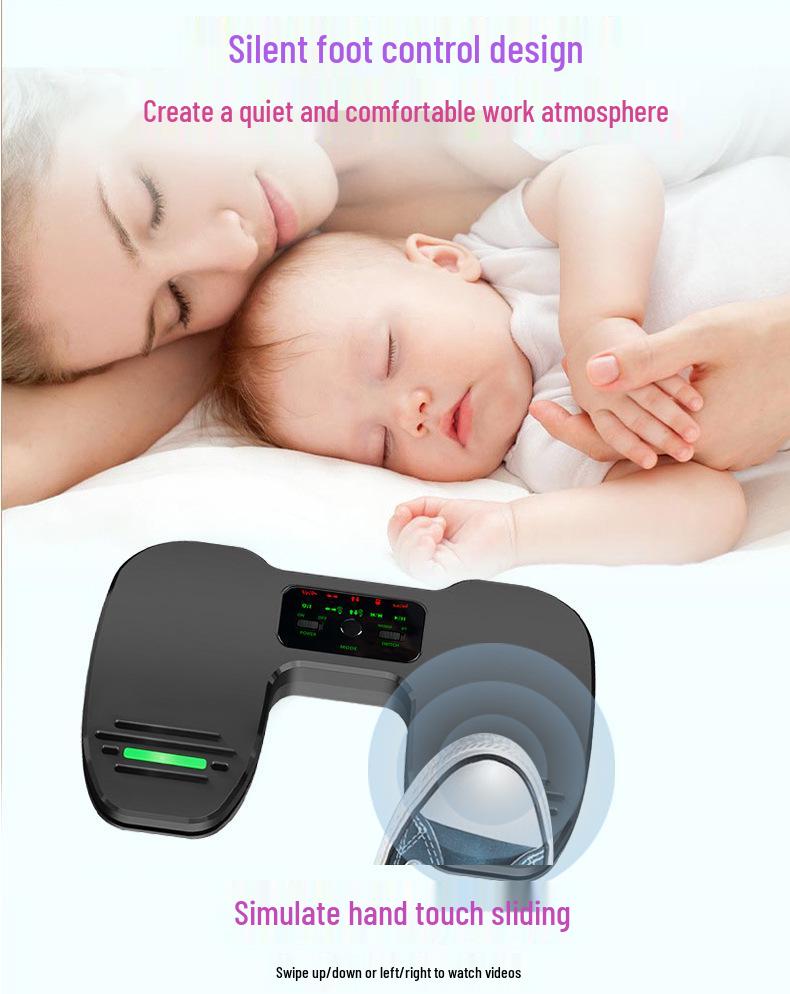 Bluetooth Silent Sheet Music Page Turner Pedal for Phone, Tablet, and E-reader - Ideal for Universal Musical Instrument Teaching and Performance.