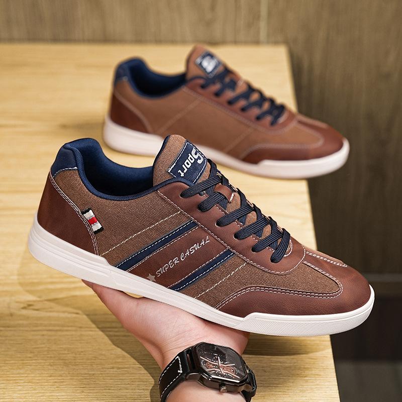 Men's shoes autumn breathable Hong Kong style canvas shoes niche with student leisure sports board shoes large size 48 shoes
