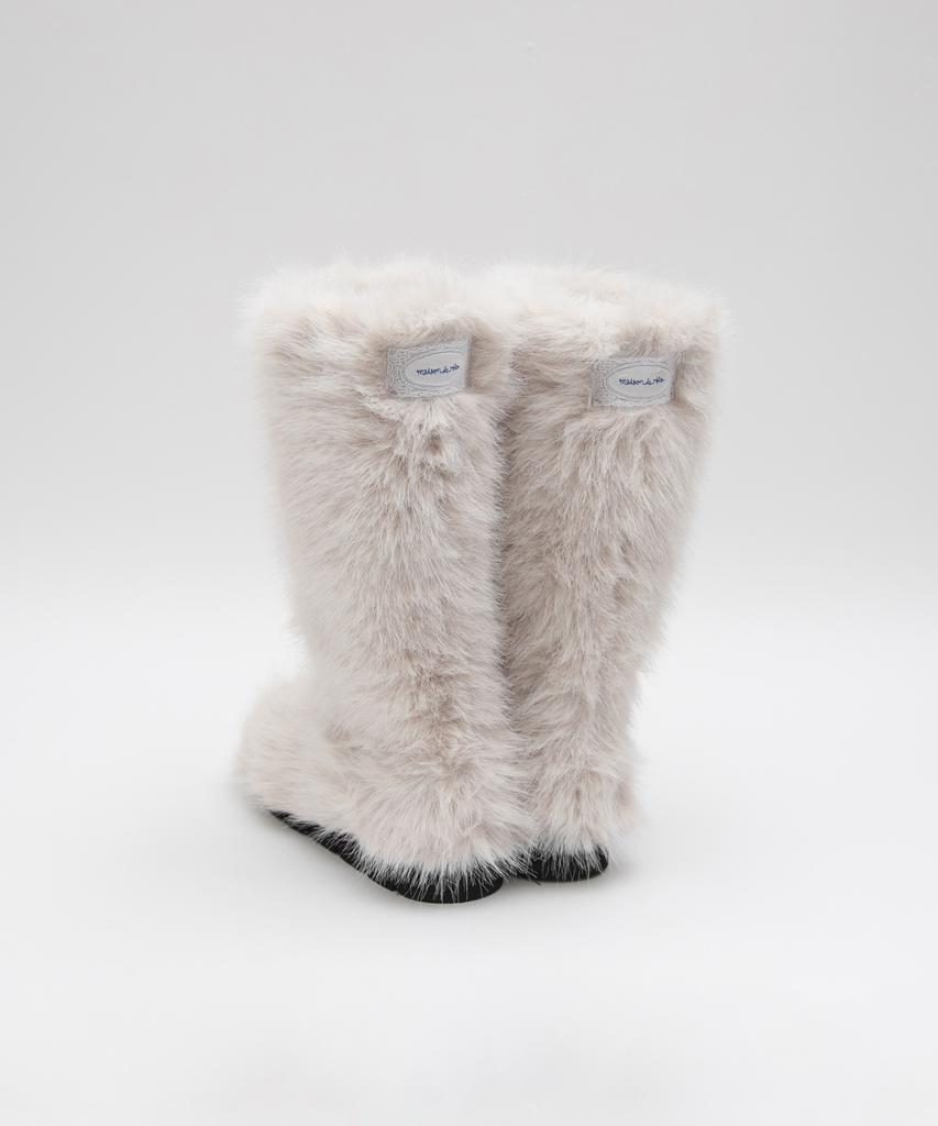 Rolarola Fur Long Boots Ivory