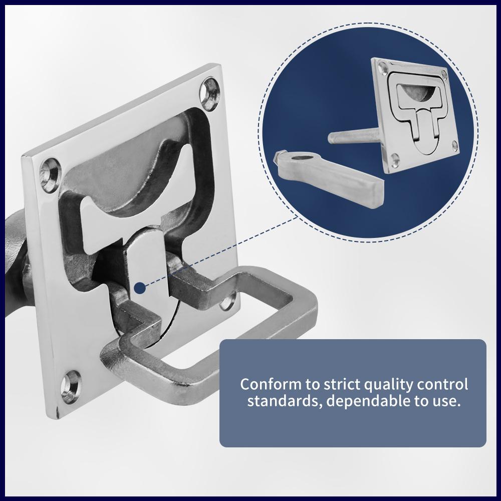 316 Stainless Steel Boat Turning Lock Lift Handle Flush Lift Marine Hatch Deck Latch Boat Accessories Marine Hardware