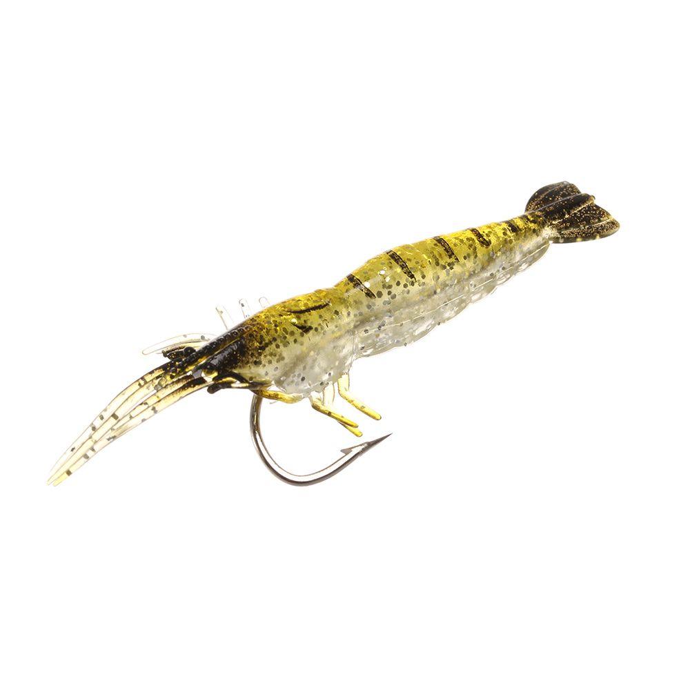 Новая биомиметическая креативная мягкая силиконовая приманка для креветок, имитация креветок, одинарный крючок, червь, силикон