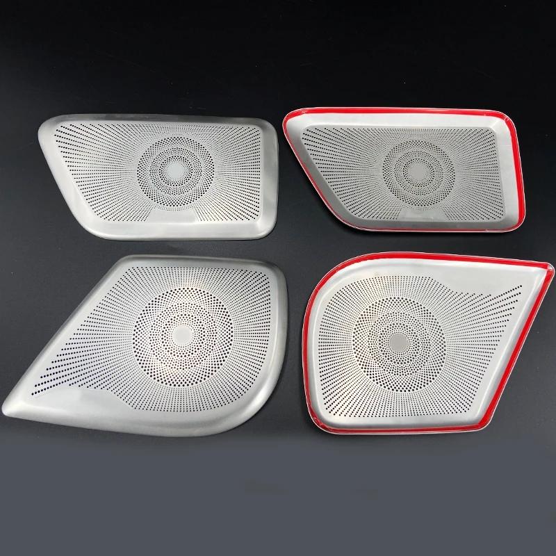 For Mercedes-Benz V-Class W447 2015- Car Speaker Cover Stainless Door Loudspeaker Sound Pad Trim Frame Sticker