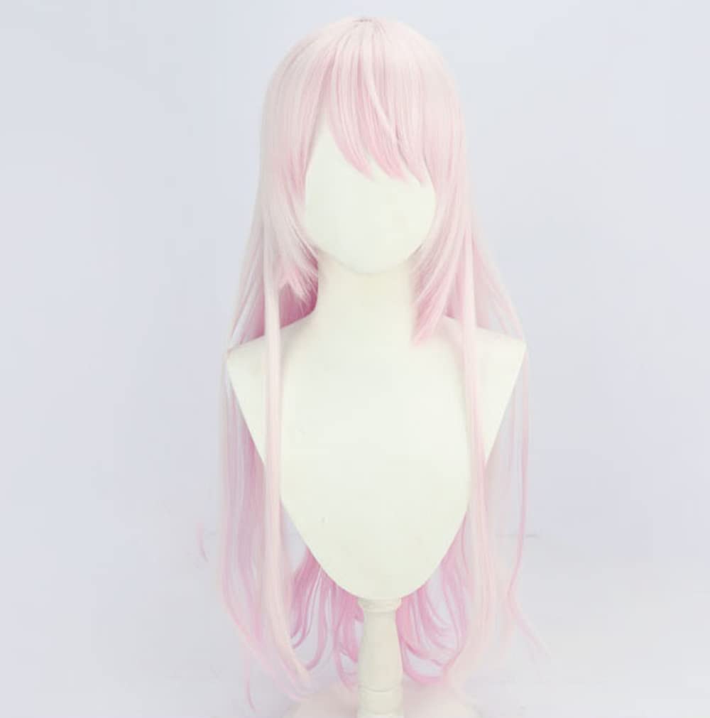 Косплей парик, Юика Сиина (Шина Юика), розовый градиент, термостойкий парик, идеально подходит для Хэллоуина, мероприятий, фотосессий и фестивалей. (С)
