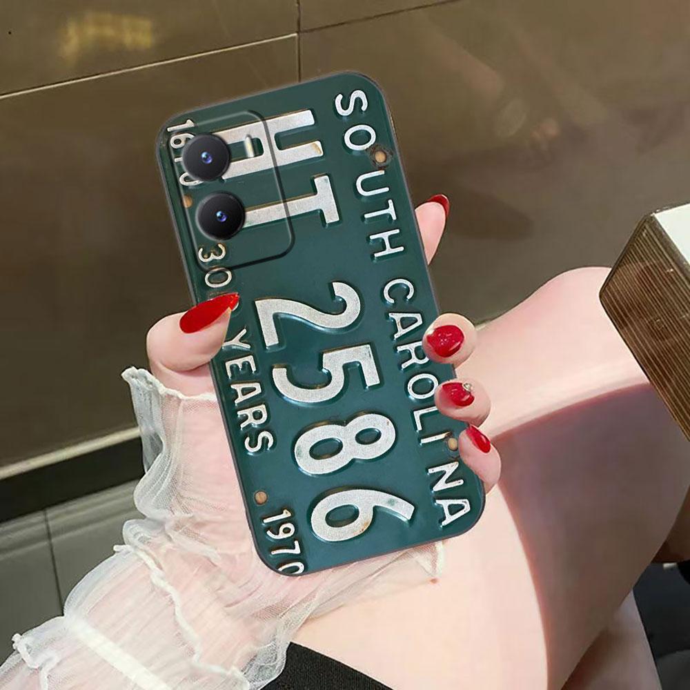 Nostalgic Vintage Classic License Plate Phone Case For VIVO S1 V17 V20 V21 V23 V23E V25 V25E V27 V27E V29 V29E V30 V30E V40 Case