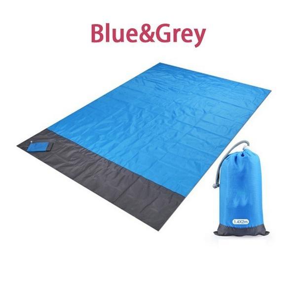 Водонепроницаемое карманное пляжное одеяло, складной коврик для кемпинга, матрас, портативный легкий коврик, коврик для пикника на открытом воздухе, песчаный пляжный коврик 140x200 см/200x210 см