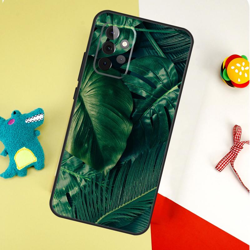 Летнее растение Пальма Зеленый Лист Алоха Для Samsung Galaxy A54 A34 A14 A55 A35 A15 A53 A33 A13 A05 A06 A16 A22 A32 A52 Чехол для Телефона