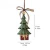 New Christmas Ornaments High-end three-dimensional retro resin old man gift bag bell pendant Christmas tree pendant