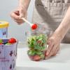 Cherry Pattern Double Wall Salad Cup Reusable Oat Container Adorable Drain Fruit Cup  School