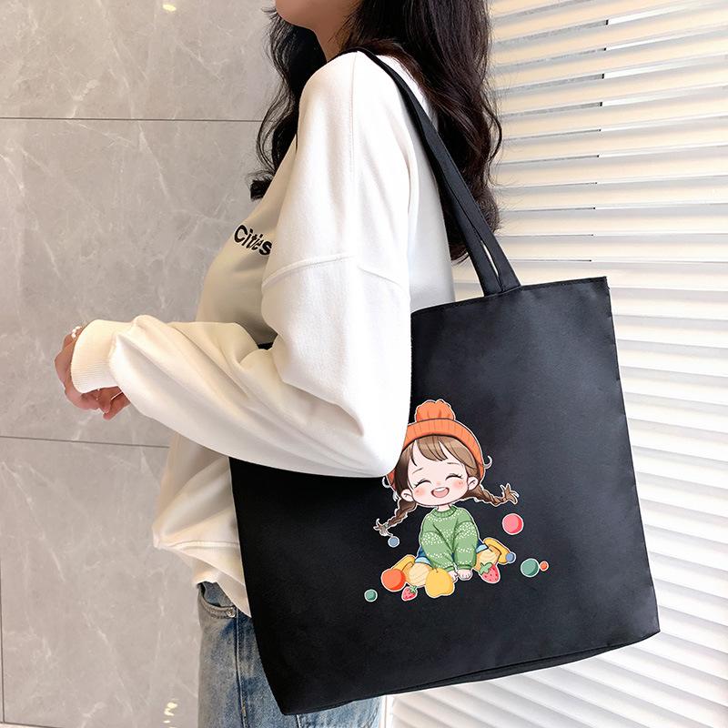 Oxford Handbag Student Shoulder Bags for Women Shopper Tote Bag Cartoon Large Capacity Luxury Ladies Handbags Portable Shopping Bag