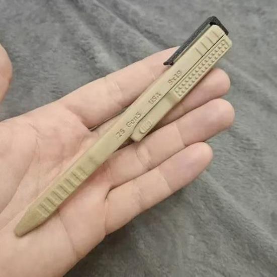 Тактическая шариковая ручка с механизмом слайдера, с подставкой-дисплеем для хранения, заправляемая, 3D-печать, чернильная ручка, инструмент для письма, настольный аксессуар, мужской подарок