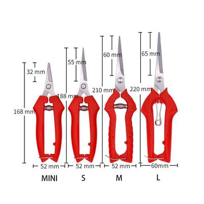 Садовый ручной секатор Ножницы для обрезки с микронаконечниками Триммер для листьев Прямые флористические ножницы для растений Садовые ножницы Секатор