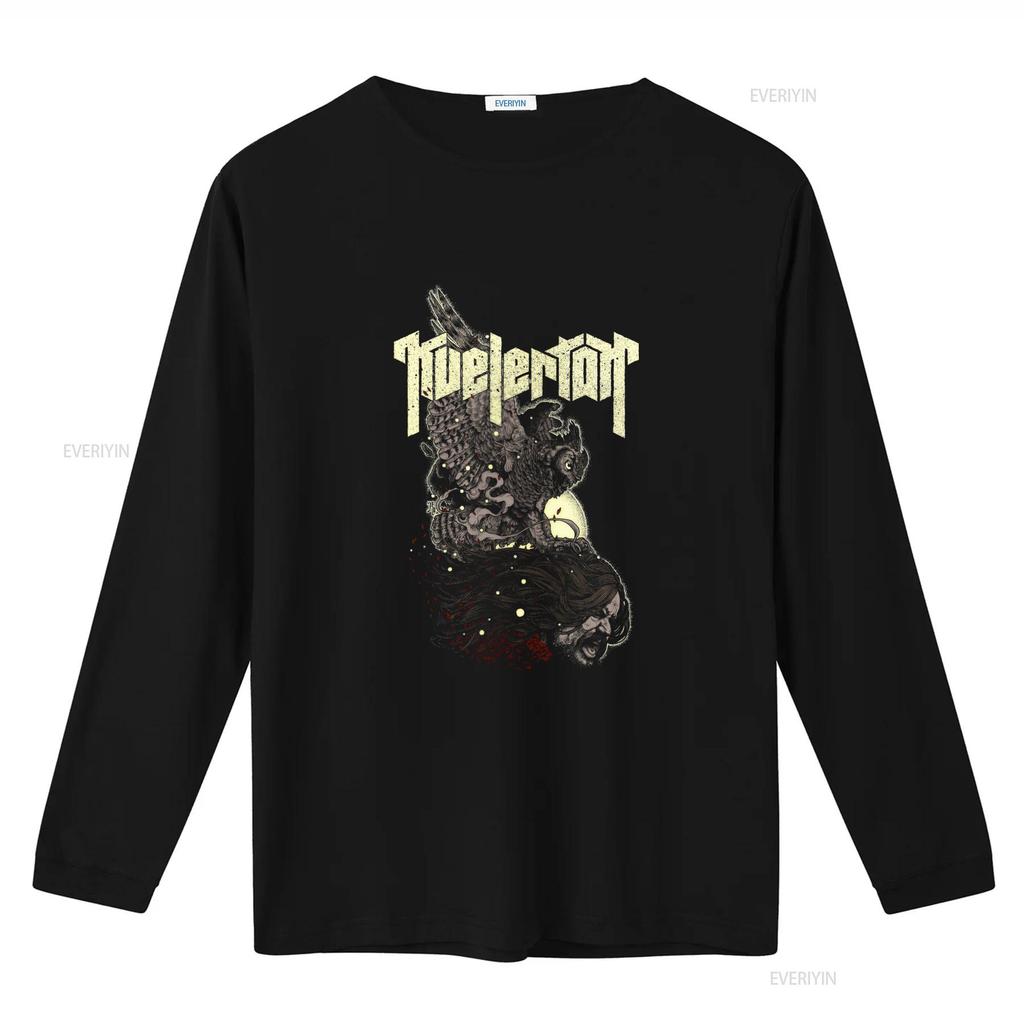 KVELERTAK CD Logo Decapitation Owl Flying with Head T Shirt 2X New Split Meir vintage Washed designer clothes Breathable