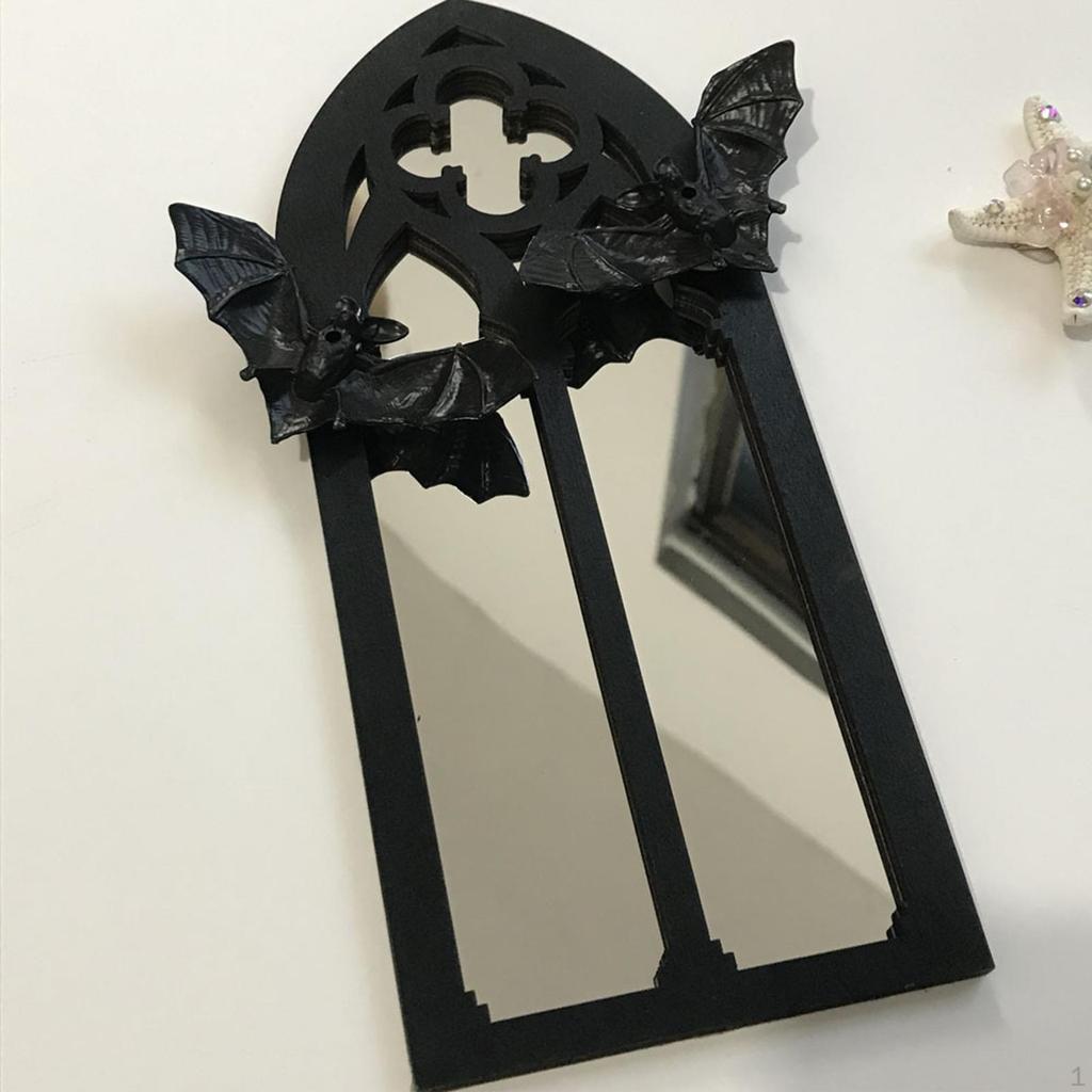Gothic Arch Mirror Wall Accent Hanging Creepy Decor Vintage for Farmhouse Home Tabletop