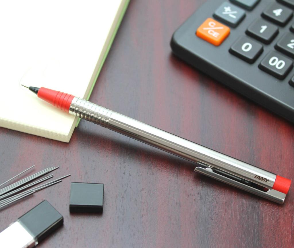 LAMY Mechanical Pencil Logo Stainless Steel Red mm L105RD 0.5